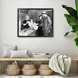 «Время моды» в интерьере комнаты в стиле ретро с плетеными корзинами