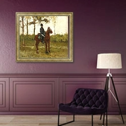 «Хузаар» в интерьере в классическом стиле в фиолетовых тонах