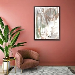 «Мягкость» в интерьере современной гостиной в розовых тонах