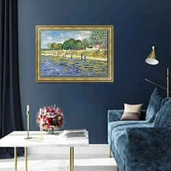 «Берега Сены 2» в интерьере в классическом стиле в синих тонах