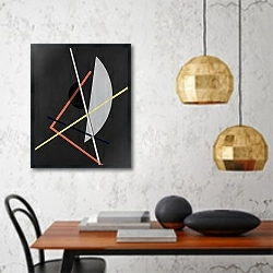 «E IV» в интерьере кухни в стиле минимализм над столом