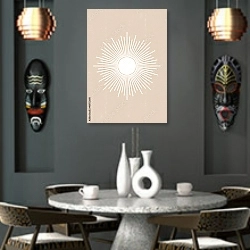 «Солнечная линия 9» в интерьере в этническом стиле над столом