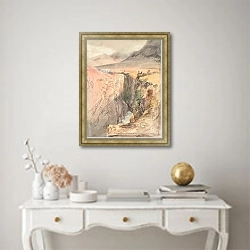 «Река Вон, недалеко от озера Вакатипу» в интерьере в классическом стиле над столом