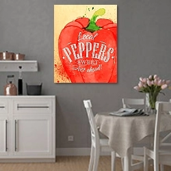 «Сладкий перец» в интерьере современной кухни