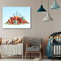 «Город 4» в интерьере детской комнаты для мальчика