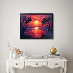 «Tthe island night is approaching» в интерьере в классическом стиле над столом