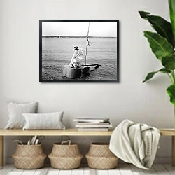 «Путешествие в страну мечты» в интерьере комнаты в стиле ретро с плетеными корзинами