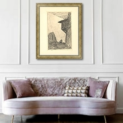 «Wall of the Harem» в интерьере гостиной в классическом стиле над диваном