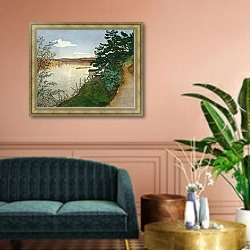 «Без названия» в интерьере классической гостиной над диваном