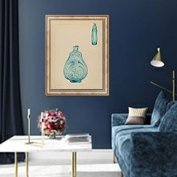«Glass Bottle» в интерьере в классическом стиле в синих тонах