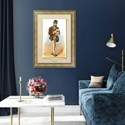 «Briefträger» в интерьере в классическом стиле в синих тонах