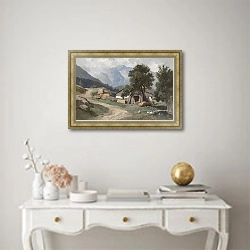 «Motiv aus Gastein» в интерьере в классическом стиле над столом