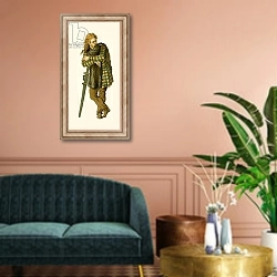 «Gaul resting on his sword» в интерьере классической гостиной над диваном