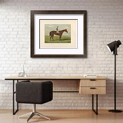 «Фоксхол?» в интерьере современного кабинета с кирпичными стенами