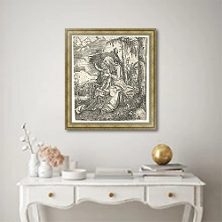 «The Virgin in a Landscape» в интерьере в классическом стиле над столом