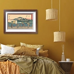 «Yoshida» в интерьере спальни  в этническом стиле в желтых тонах