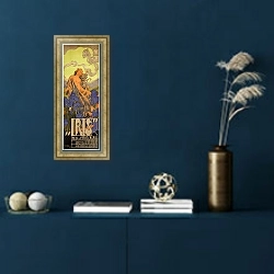 «Ирис, Музыка П. Масканьи» в интерьере в классическом стиле в синих тонах