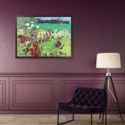 «Green Field» в интерьере в классическом стиле в фиолетовых тонах
