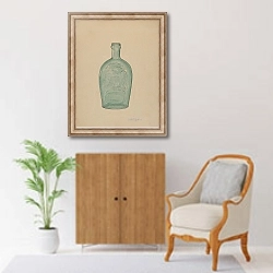 «Glass Bottle» в интерьере в классическом стиле над комодом