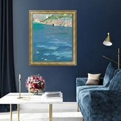 «Маленькие белые кораблики, Кап Ферра» в интерьере в классическом стиле в синих тонах