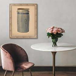 «Stone Storage Jar» в интерьере в классическом стиле над креслом