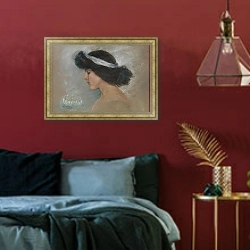 «Waterlily» в интерьере спальни с акцентной стеной