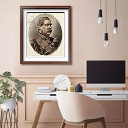 «General Francis Edward Todleben» в интерьере кабинета в бежевых тонах