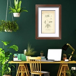 «Формика (муравьи)» в интерьере кабинета с зелеными стенами