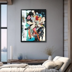 «Abstract Plum Bouquet 6» в интерьере 