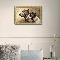 «Два друга» в интерьере в классическом стиле в светлых тонах