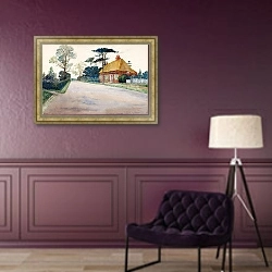 «A Road in Dorset» в интерьере в классическом стиле в фиолетовых тонах