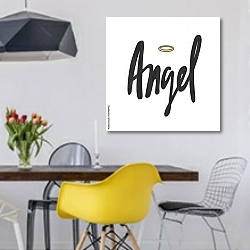 «Ангел 2 1» в интерьере столовой в скандинавском стиле с яркими деталями