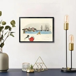 «Sainte-Maxime» в интерьере в стиле ретро над столом