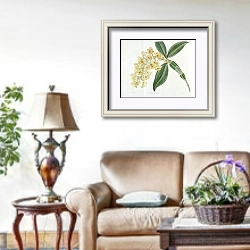 «Dense-flowered Dendrobium» в интерьере гостиной в стиле прованс