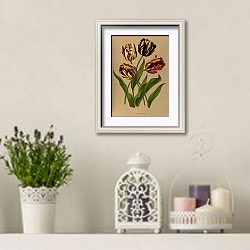 «Причуды поздних тюльпанов» в интерьере в стиле прованс с лавандой и свечами