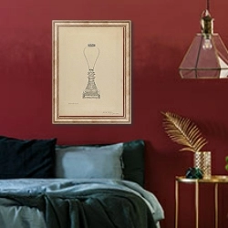 «Lamp» в интерьере спальни с акцентной стеной
