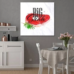 «Большой стейк» в интерьере современной кухни