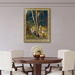 «Дети Совершают Набеги На Гнезда В Лесу» в интерьере столовой в классическом стиле