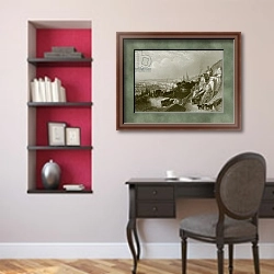«Rouen» в интерьере кабинета в классическом стиле над столом