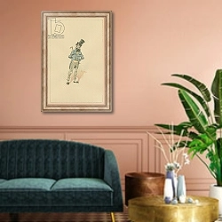 «Smallweed, c.1920s» в интерьере классической гостиной над диваном