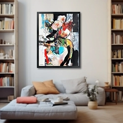 «Abstract Plum Bouquet 7» в интерьере 