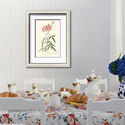 «Rosa Longifolia» в интерьере столовой в стиле прованс над столом