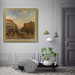 «Das Bürgerversorgungshaus im Jahr 1888» в интерьере коридора в классическом стиле