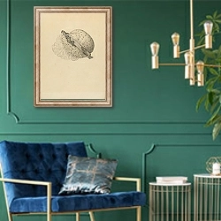 «Empire Bonnet» в интерьере в классическом стиле с зеленой стеной