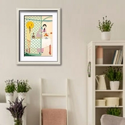 «La Suprise» в интерьере комнаты в стиле прованс с цветами лаванды