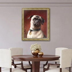 «Швабры» в интерьере столовой в классическом стиле