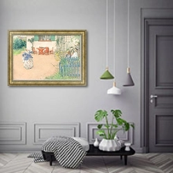 «Лисбет в роли злой принцессы в сказке П.Д.А. Аттербома ‘Фагель Бло’» в интерьере коридора в классическом стиле