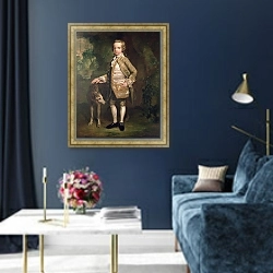 «Sir John Nelthorpe, 6th Baronet as a Boy» в интерьере в классическом стиле в синих тонах