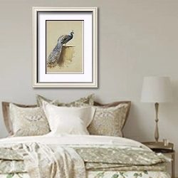 «Peacock» в интерьере спальни в стиле прованс над кроватью