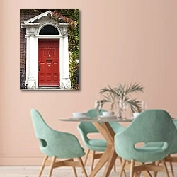 «Ирландия. Дублин 8» в интерьере современной столовой в пастельных тонах